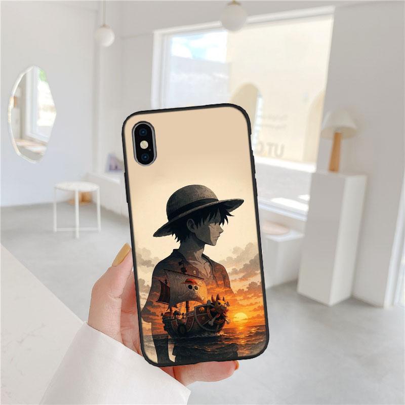 One Piece Luffy Soft Shell Phone Case for OPPO A3 Pro A72 A74 A76 A77 A77S A78 A79 A94 A95 A18 A40M A58