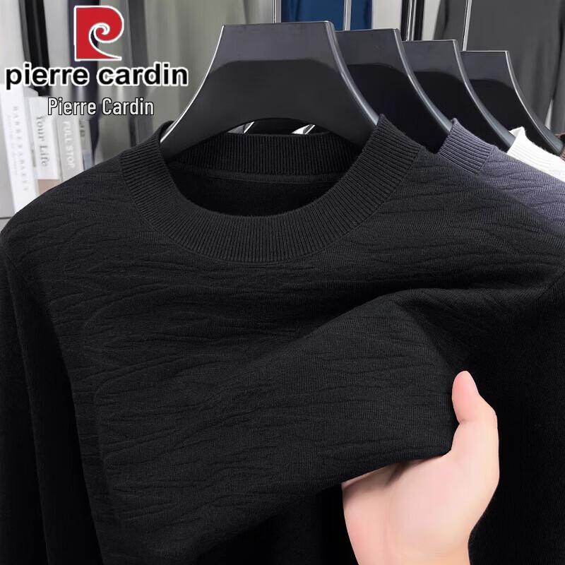 Pierre Cardin Men's Round Neck Thick Knit Sweater