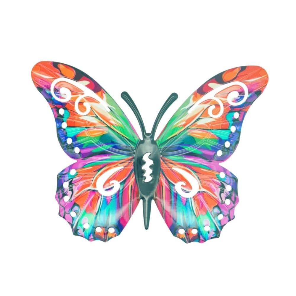Metal Butterfly Wall Decor DIY Butterfly Decorative Post  for Garden Balcony Patio Outdoor