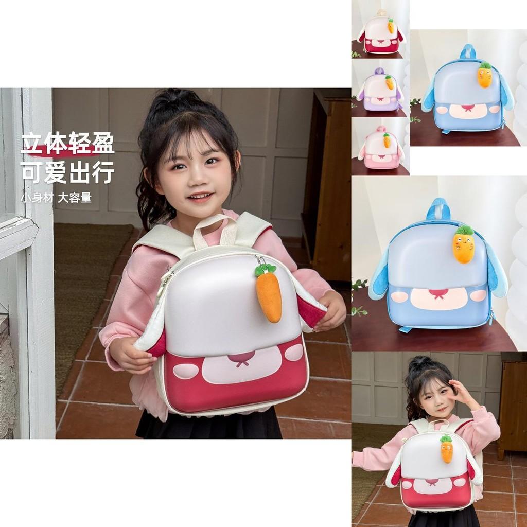 Versatile And Spacious Children's Plush Backpack In Pastel Colors With Fun Characters