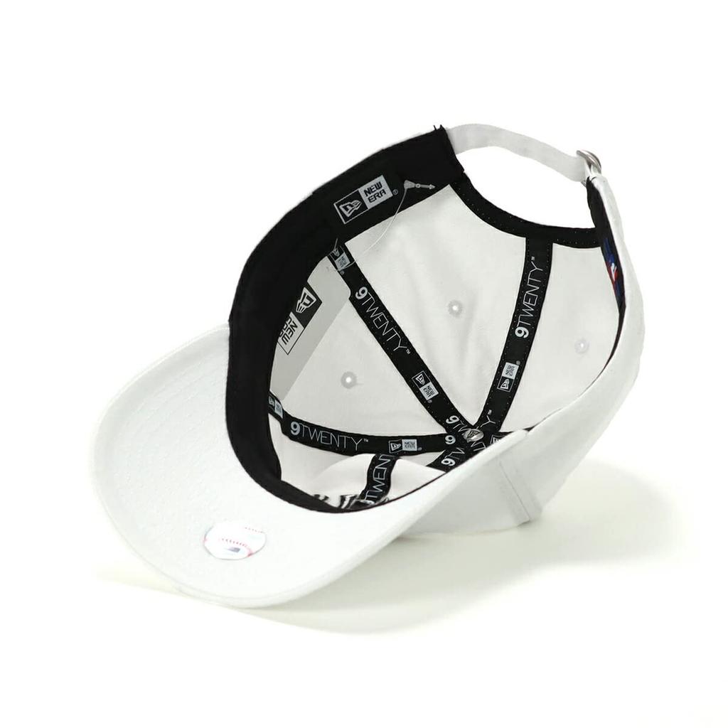 New Era Cap 11434003 Free Men's (JP, Alphabet, Size, White/Black)