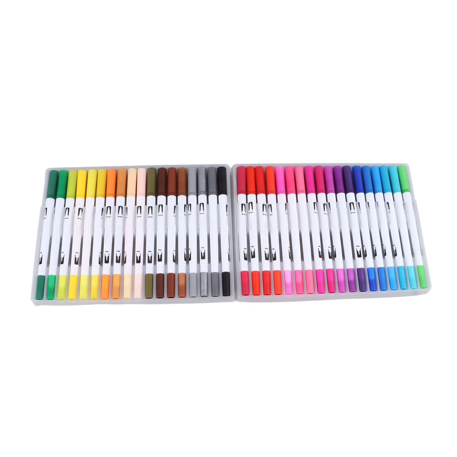 

36 цветов, маркер-кисть с двумя наконечниками, мягкая головка, маркер-кисть, набор акварельных ручек для детей и взрослых