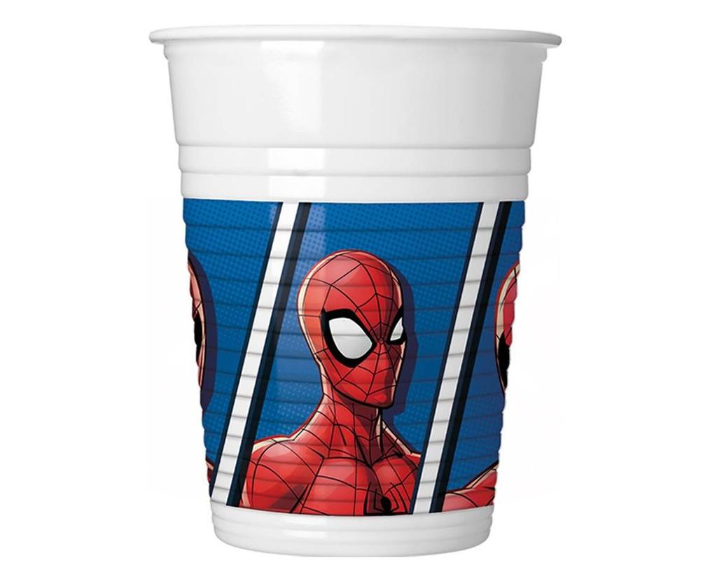 Kubeczki Plastikowe Spiderman Team Up, 200 Ml, 8 Szt.