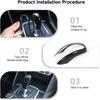 Car Gear Shift Knob Trim Cover Sticker for Alfa Romeo Giulia Stelvio 2017 2018 2019 Carbon Fiber Pattern Car Decoration Accessories