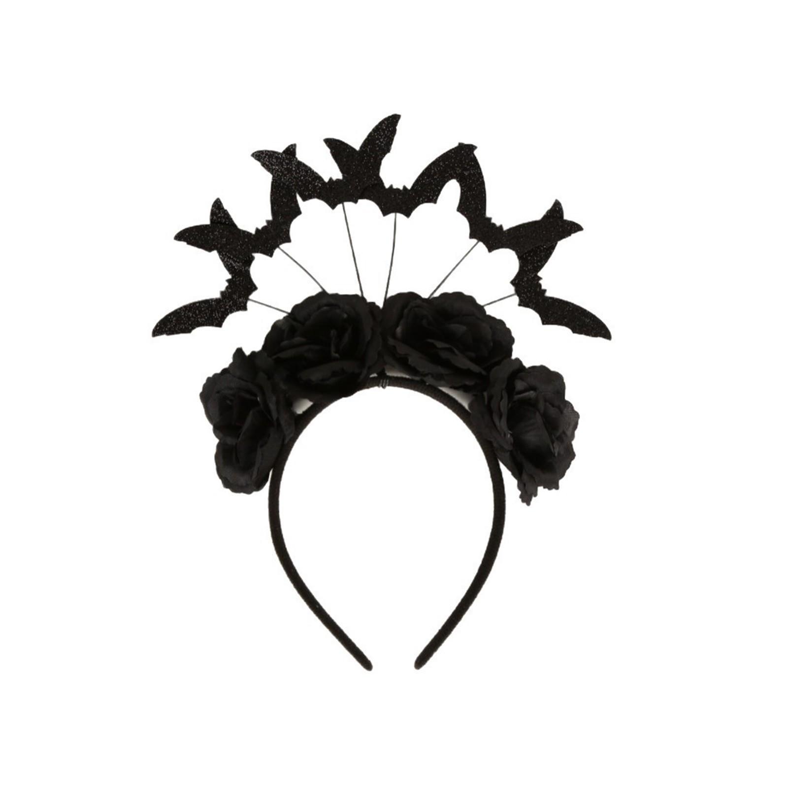 

Повязка на голову для Хэллоуинской вечеринки, Детская милая повязка-шляпка, Повязка на голову с цветочным декором, Шляпа ведьмы, Аксессуар для волос One Size