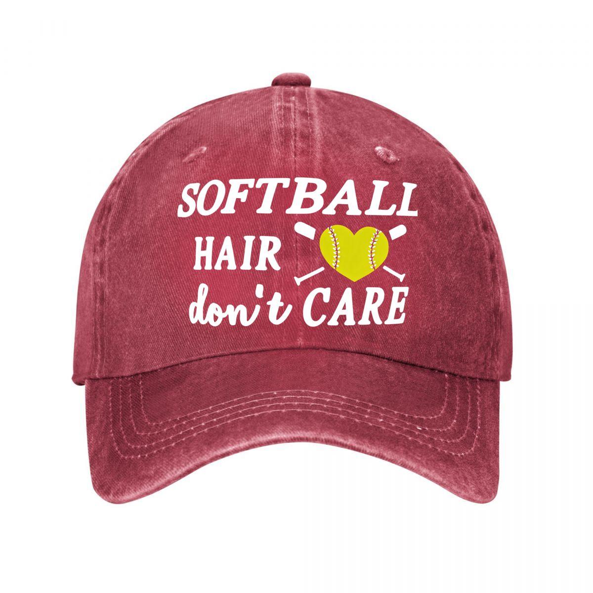 Vintage Softball Cap Washed Baseball Cap Adjustable