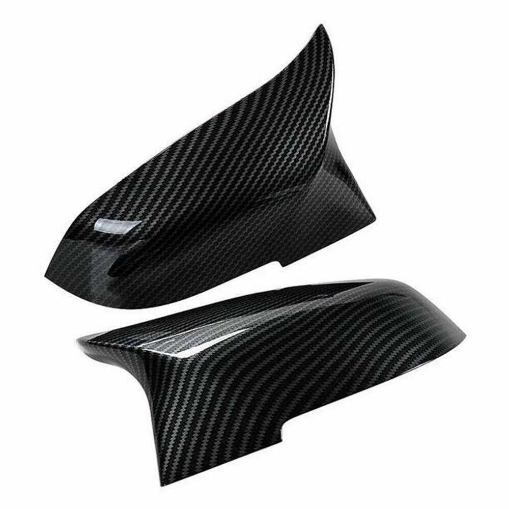 51167308683 51167308684 Carbon Fiber Style Rear View Mirror Cover Caps For Bmw