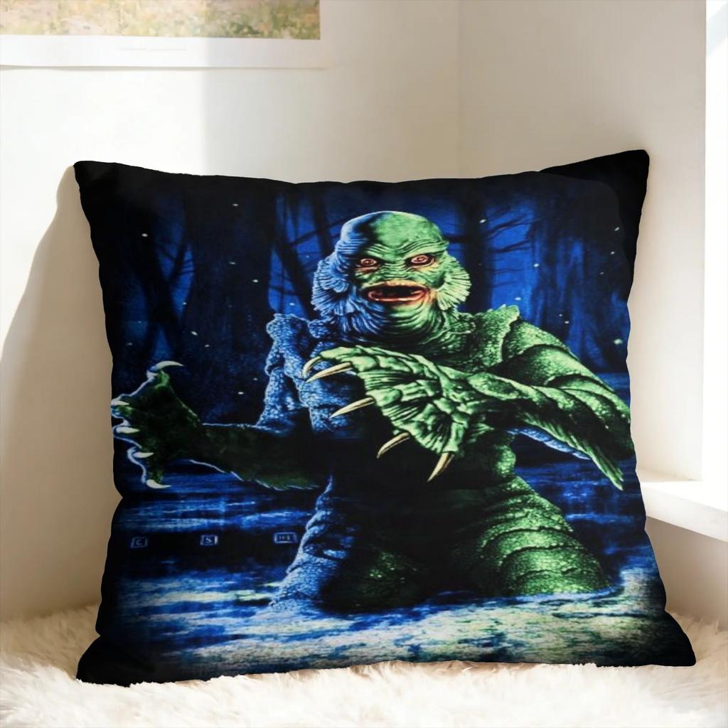 Creature From The Black Lagoon Pillowcases  Vintage Pillow Case For Wedding Party Home Decor Comfy Pillow Cover