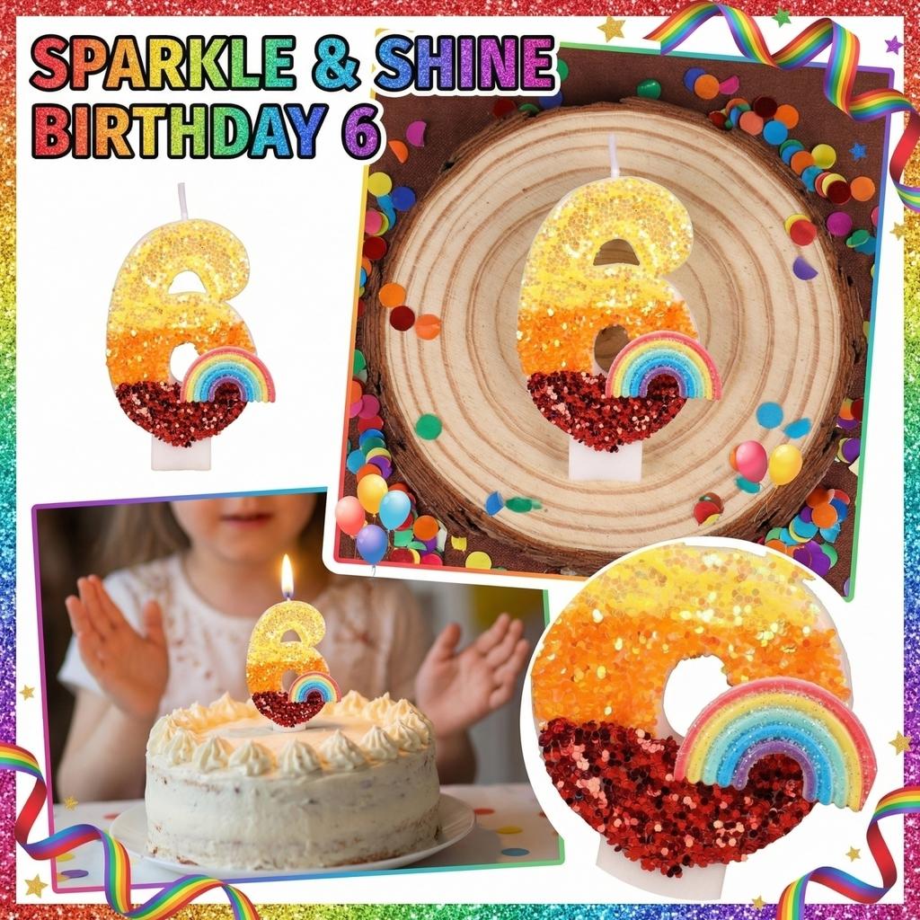 Fashion Cartoon Creative Birthday Candles Party Digital Candles