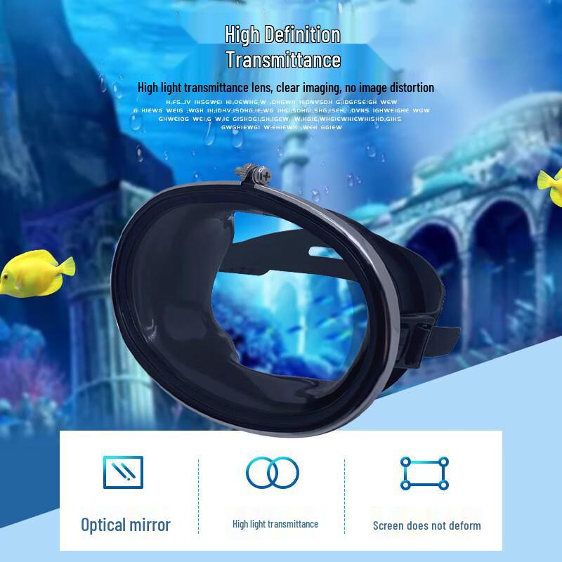 WEZHO Tempered Glass Freediving & Snorkeling Mask