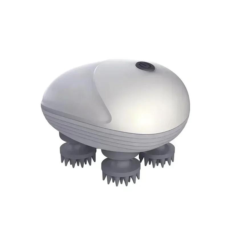 Electric Head Massager Body Shoulder Leg Arm Neck Deep Tissue Head Scalp Massage Kneading Vibrating Device for Cat Pet Massage