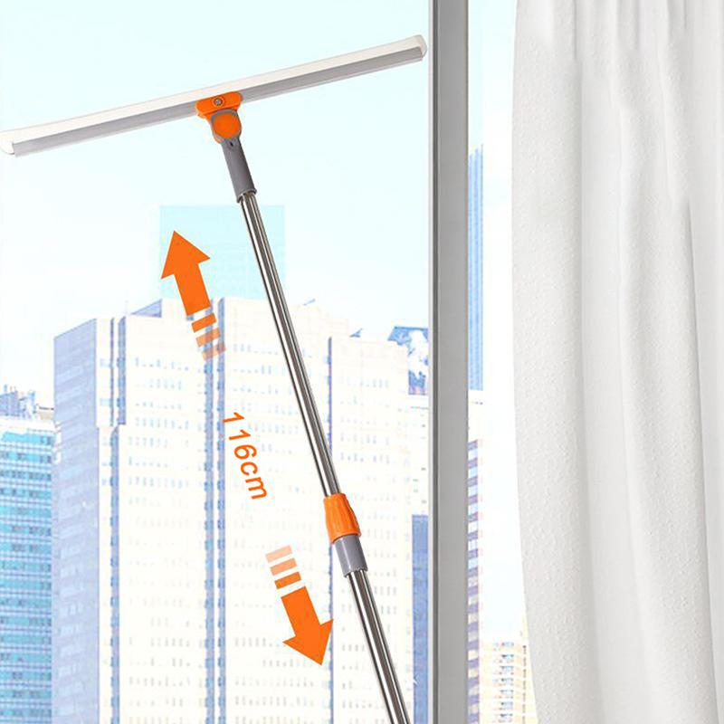 Sihirli Süpürge Uzun Saplı Zemin Kazıma Zemin Temizleme Ev Paspası Tuvalet Banyo Cam Sileceği