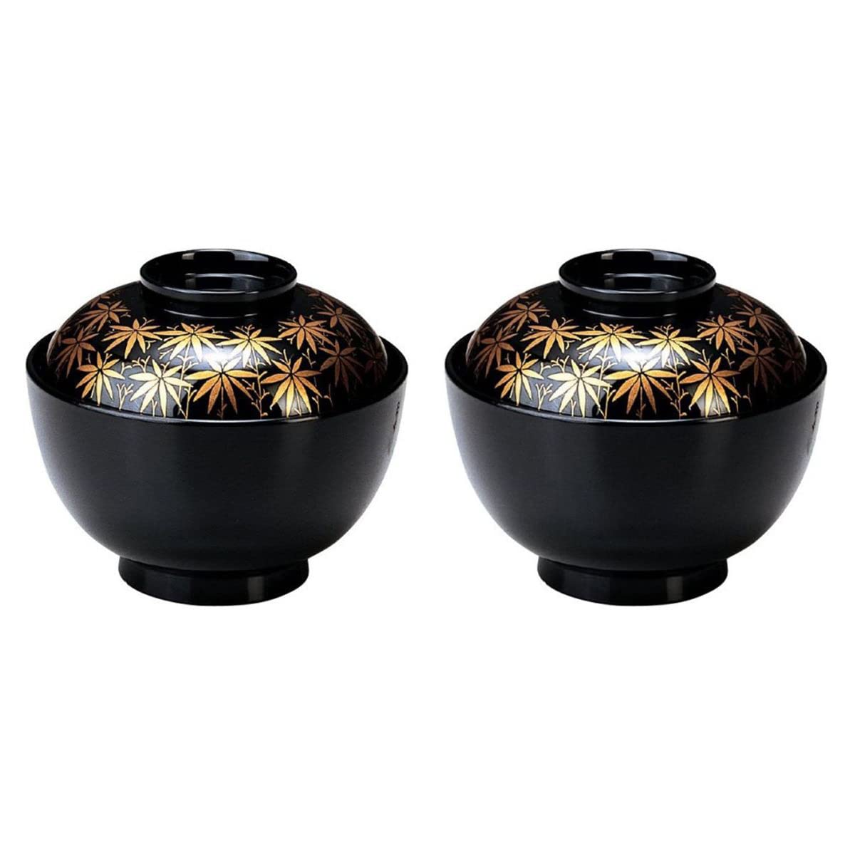

set of Maruyama black bamboo J-kitchens 2-piece (pair bowls) bowls,