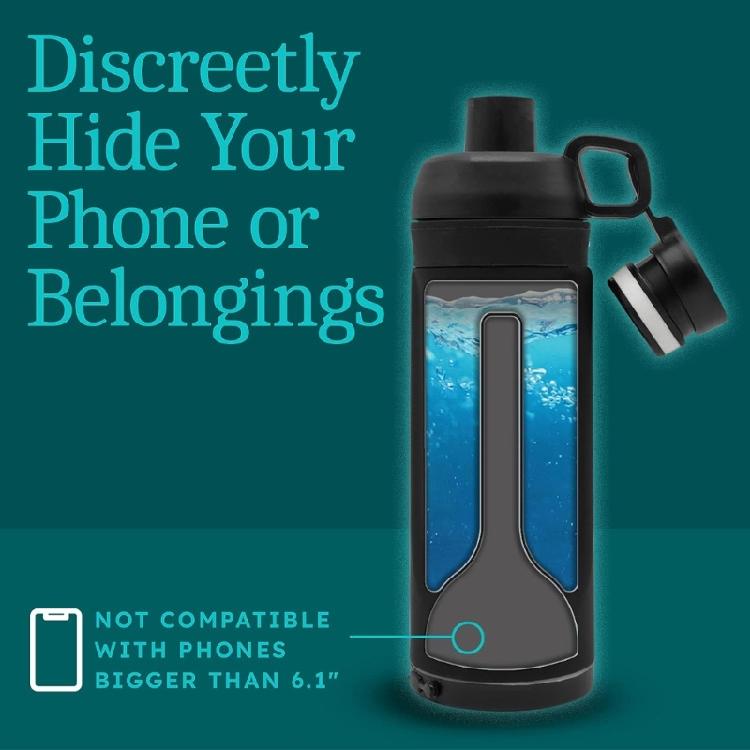 Bottom Compartment Water Bottle Store Your Belongings Safty Hiding Drinks Cup