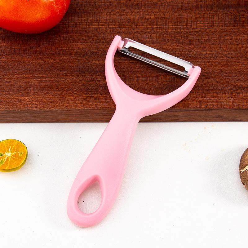Stainless Steel Multi-Purpose Peeler: Fruits, Vegetables, Melon, Potato, Apple, Paring Knife. 19g peeler with PP bag