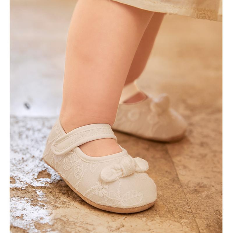 Bebe Girls Shoe  Kids Shoe Soft Sole Kids Baby Shoe 2024 Summer New Antiskid Lace Princess Shoes Baby Walking Shoes Zapatos Niña