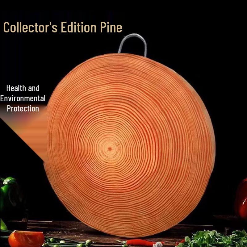 Abdo Round Solid Pine Wood Cutting Board