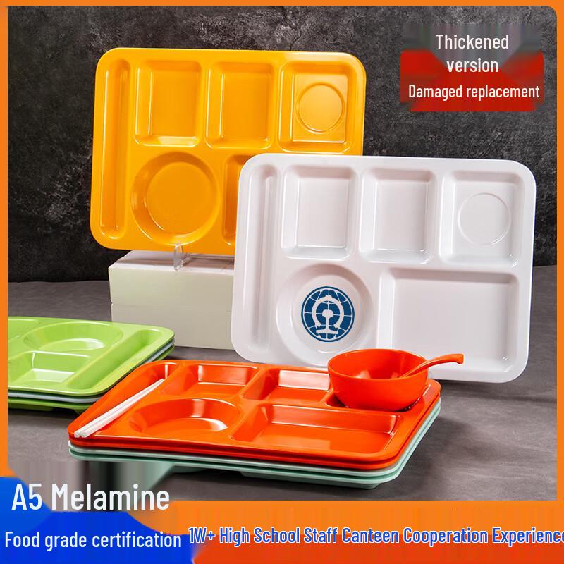 Yangge Melamine Compartmented Dinner Plate