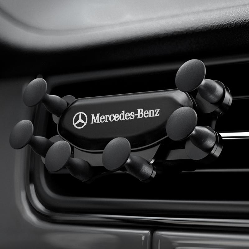 Car Mobile Phone Holder Air Vent Mount Stand No Magnetic Cell Phone Holder for Mercedes Benz B/C/E/S Class A Class C200L GLC GLK WU5