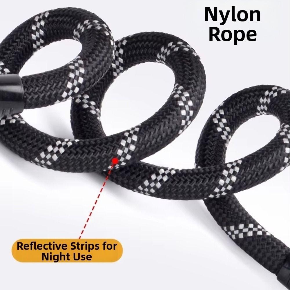 Comfortable Handle Double Head Pet Rope Reflective Pet Walking Rope Dual Dog Leash Outdoor Walking