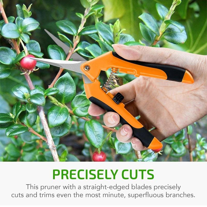 Metal Pruning Scissors Multi Purpose Hand Tool for Garden Grafting Bonsai Fruit Picking Weed Cutting and Daily Household Use