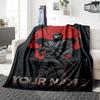Name Custom Ghost COD Print Flannel Blanket High Quality Warm Comfortable Cover for All Seasons Perfect for Gifts Home Decor