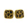 Exquisite Diamond Leopard Print Circle Earrings: Light Luxury, Fashionable, High-End Dangle Jewelry for Women