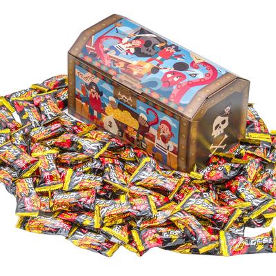 Baú do Tesouro Pirata Black Thunder Mini Bar, 900g, chocolates sortidos, perfeito como presente.