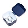 Portable Denture Retainer Soaking Case Multi-Purpose Mouthguards Braces Storage Box Nail Drill Tool Organizer