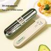 MAXCOOK Titanium Purification Cartoon Portable Cutlery Set