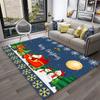 Alfombra con diseño de Papá Noel y árbol de Navidad para niños, regalo para el hogar, sala de estar, dormitorio, sofá, decoración, alfombrilla antideslizante