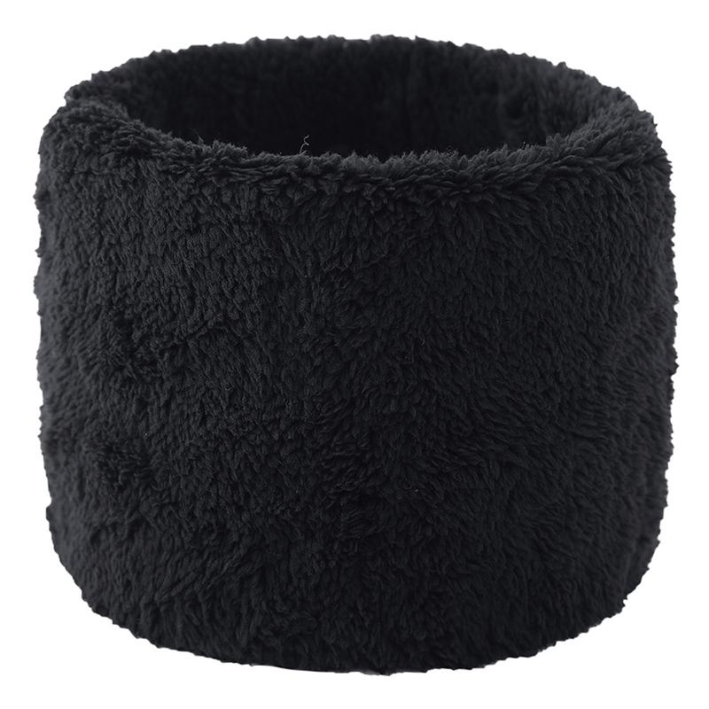 New High Quality Winter Warm Velvet Neck Ring Scarf For Women Men Solid Color Soft Neck Warmer Vintage Circle Snood Scarves