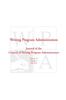 The Wpa : Writing Program Administration 37.1 (Fall 2013) Book