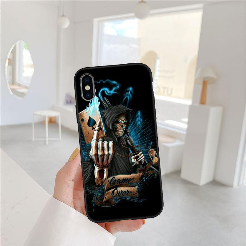 

CJ63 Grim Reaper Skeleton Skull Soft Shell Phone Case for Xiaomi Xiaomi Poco M4 M5 M6 M7 X3 X6 X7 F8 Ultra Pro GT NFC Poco X3