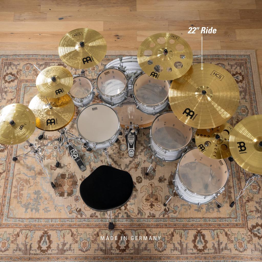 MEINL Cymbals Meinl HCS Series Ride Cymbals Ride HCS22R 22" []