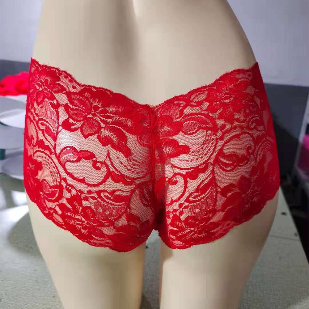 G-string Underwear Underpants Panties Ladies Lace See through High rise