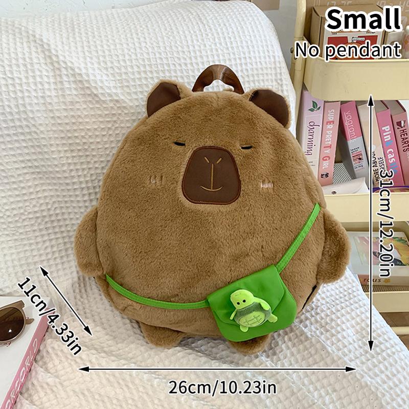 

Мультфильм Kawaii Capybara Рюкзак Большой Вместимости Дорожный Рюкзак Милый Мягкий Рюкзак Многофункциональный Детский Школьный Рюкзак Подарки