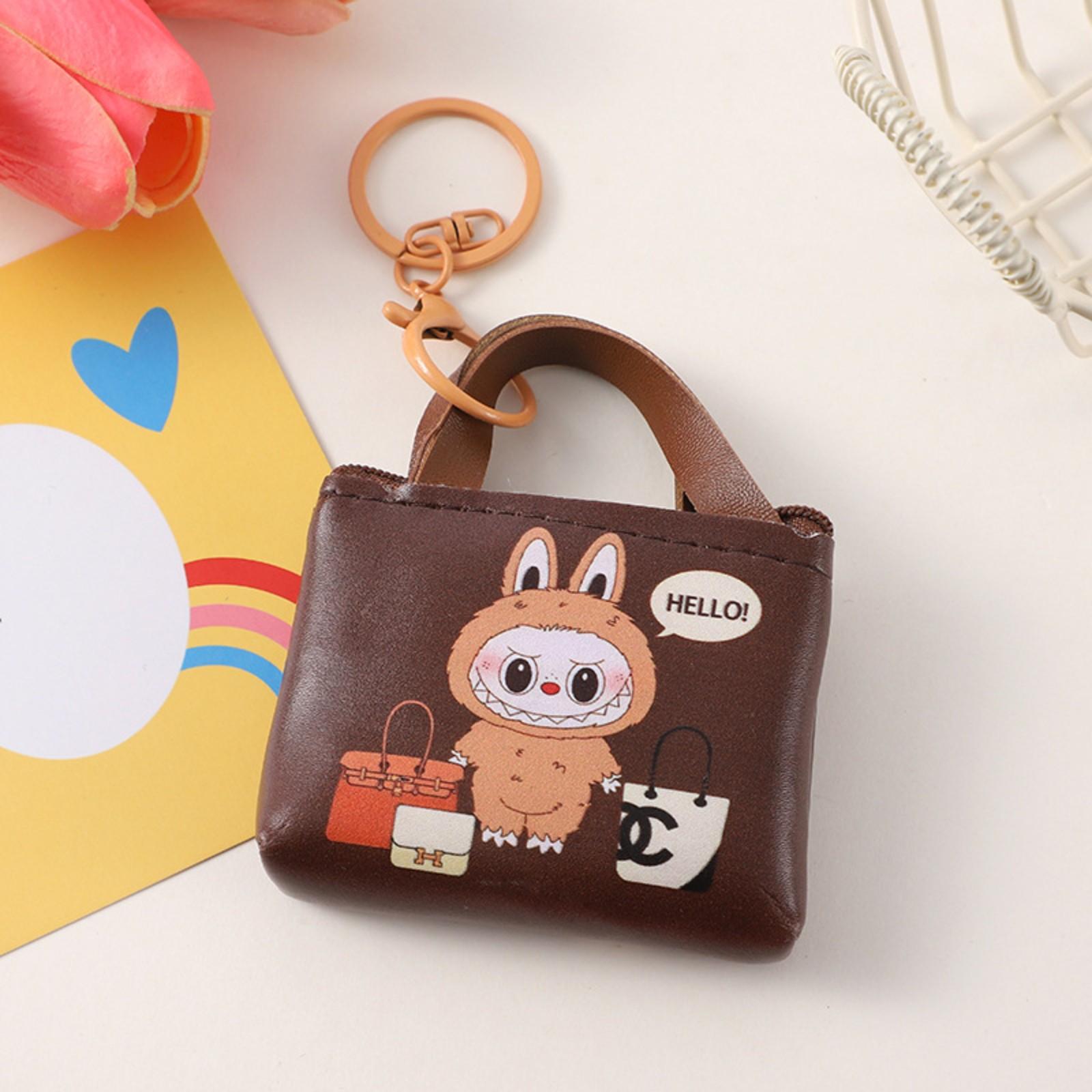 

Милый кошелек для монет, легкая сумка для ключей, портативная сумка для хранения One Size