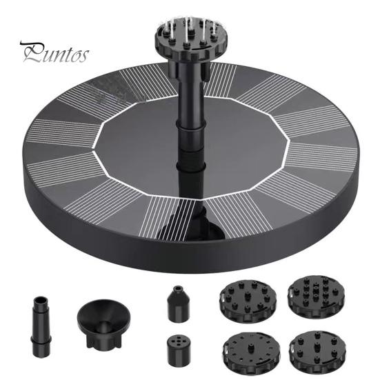 Practic, ușor de instalat, fântână neagră alimentată cu energie solară, iaz cu pești, decorare pentru fântână plutitoare pentru baia păsărilor