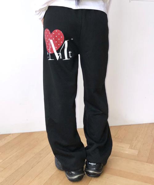 MUCENT Lovelitz Mini Heart Logo Sweatpants Unisex (2 Colors)