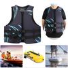 EPE Pearl Wool Blue Black  Adults Seaside Motorboat Life Jacket Vest for Swimming Fishing Drifting SuppliesBlue Black L