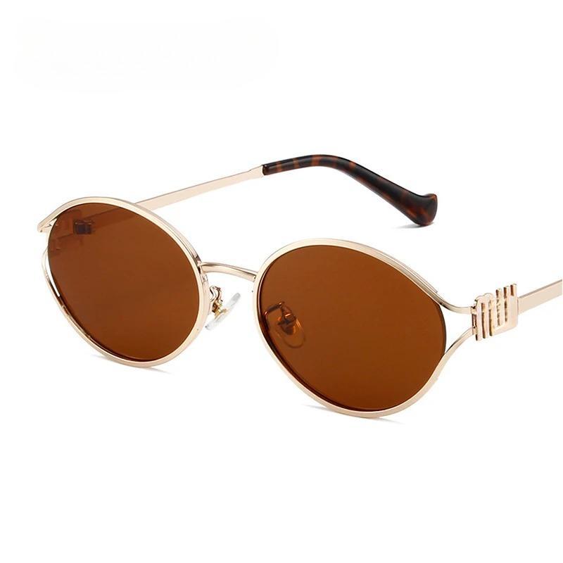 Fashion Small Sunglasses Brand Designer Metal Woman Prescription Optical Frame Eyeglasses UV Protection Man Shades Oculos De Sol