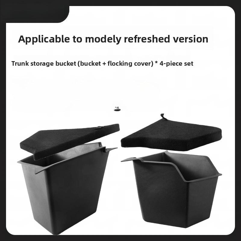 For Tesla Model Y Juniper   Original Car Rear Trunk Storage Box Organizing Tidying Storage Case Accessories