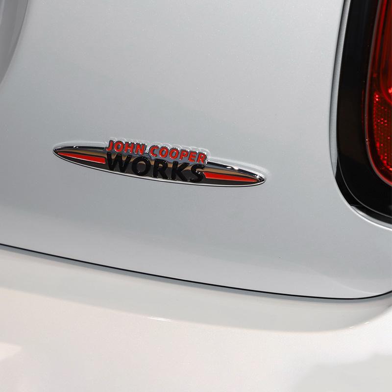 Badge Metallico JCW Etichette per Bagagliaio Auto Adesivi Accessori Decorativi Per MINI One Cooper JCW Countryman Clubman Cabrio Paceman Coupe