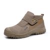 Men's Labor Insurance Shoes Are Anti-smashing and Anti-piercing In Winter, Safety Shoes, Suede Leather, Fireproof Flower Welder Shoes, Comfortable and