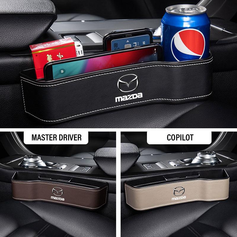 2Pcs Car Seat Organizer Seat Crevice Storage Box Multifunction Goods For Mazda 3 6 CX5 2 CX3 CX9 MX5 RX8 Axela Demio MS CX5 2 Axela Demio Atenza GJI