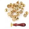 1Pcs Wooden Wax Sealing Stamp Handle Brass Head Retro Rosewood Handle Wax Seal Copper Head for Scrapbooking Envelope Seal Gifts