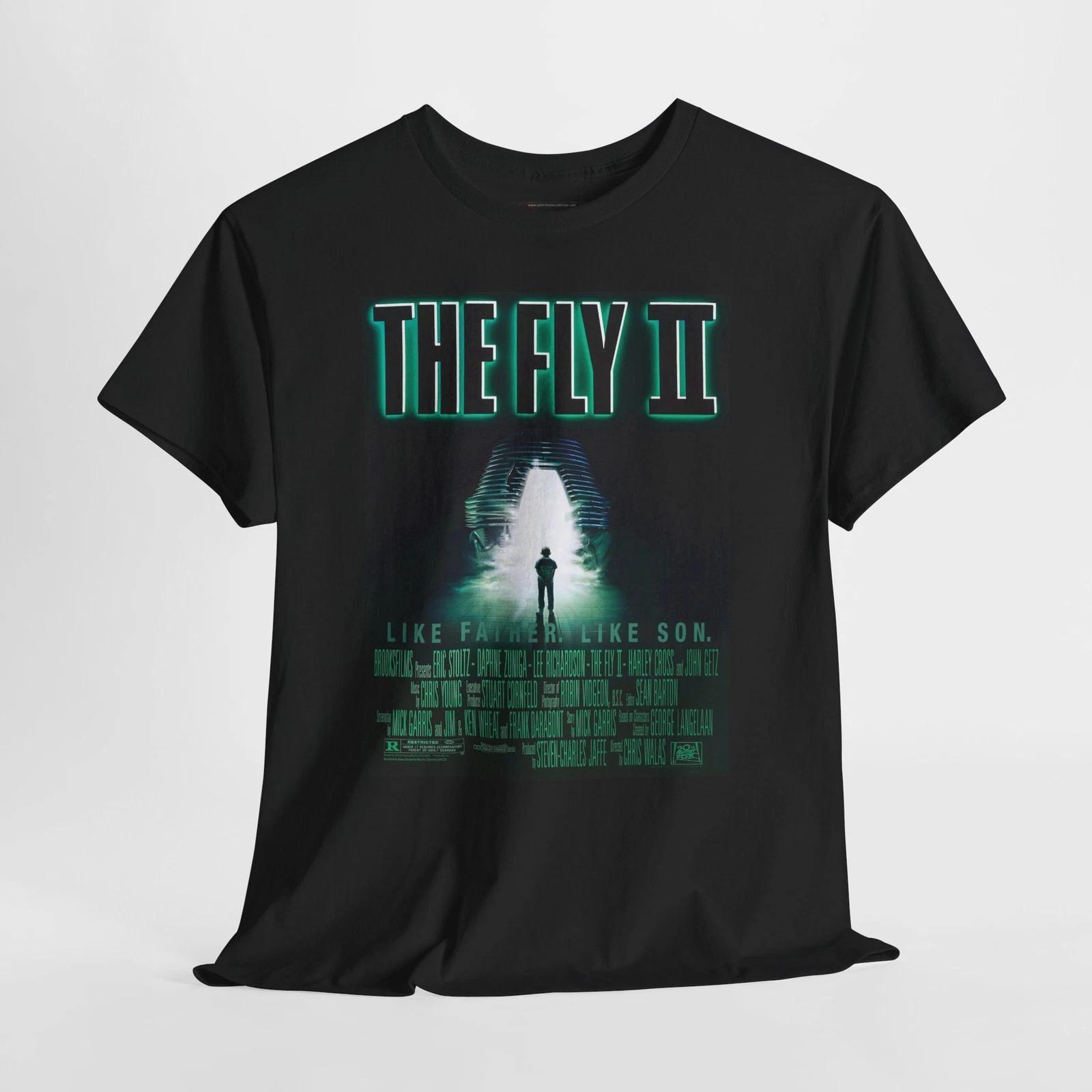 The Fly II 1989 Retro Movie Poster Horror Unisex Graphic T-Shirt S