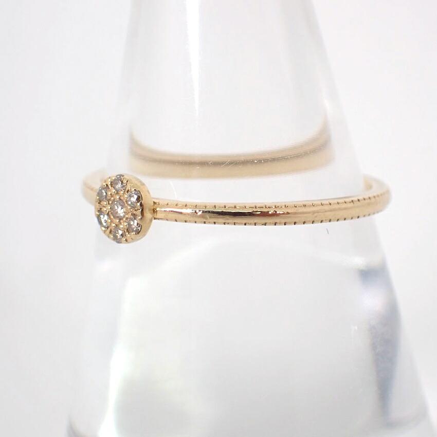 [Used] agete K10 Diamond Ring / Size 13 / j36-7