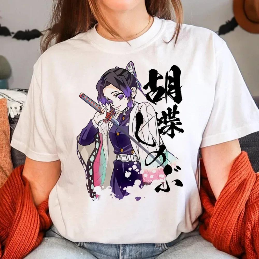 Fashion Anemi Mitsuri Print Women's Short Sleeved T-shirt for Girls Fun Japanese Harajuku Clothes Y2k Top Women's Clothes
